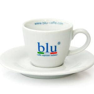 Porcelain cup Carlos with saucer for espresso coffee.